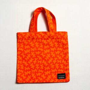 oranssi Kulttuurikassi 25x25 cm